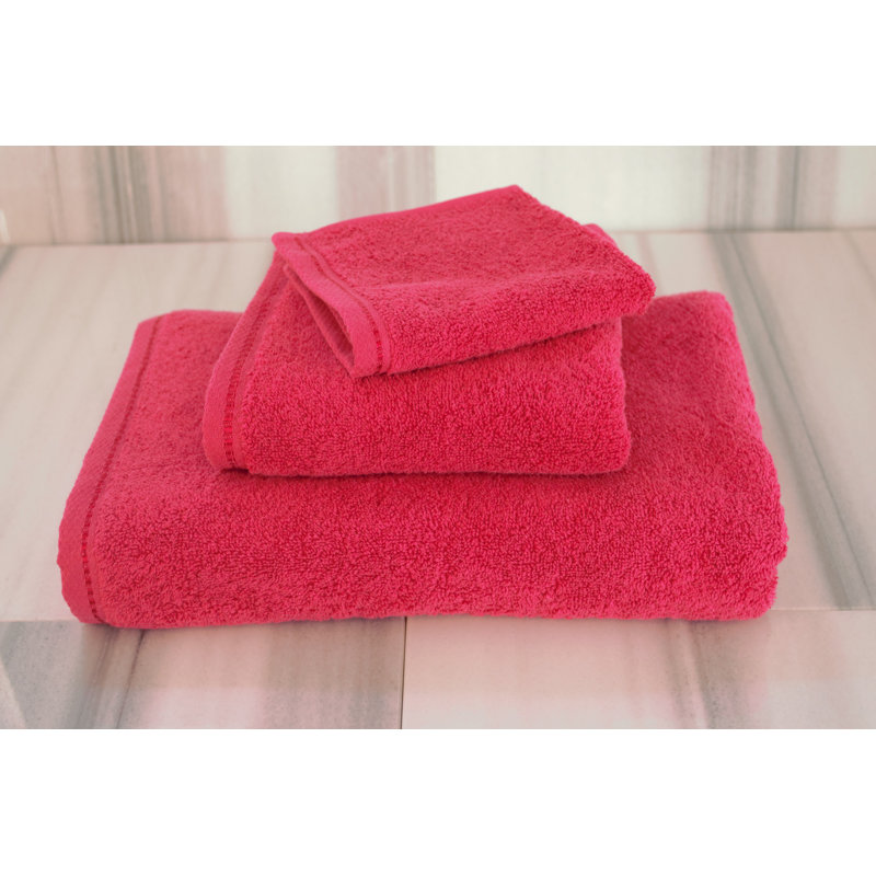 Diamond Bright - Cotton Towel Set, Bright Red