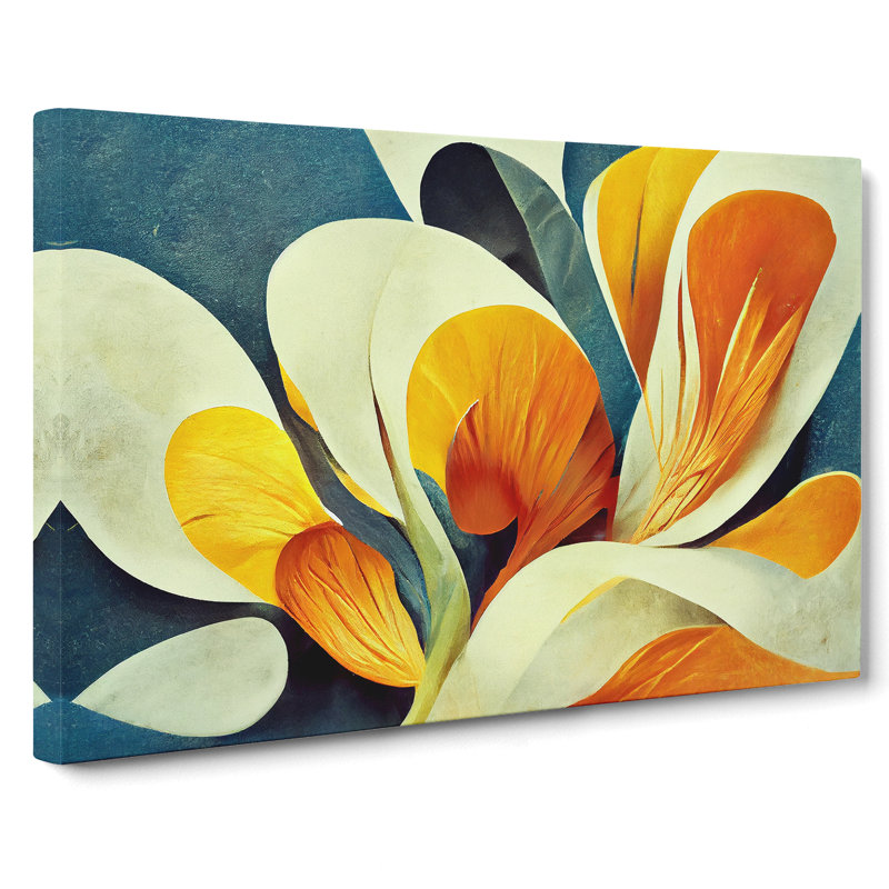 Artistic Flowers - Wrapped Canvas, 40cm H x 60cm W x 3cm D