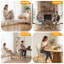 Chaise d'appoint en velours avec pieds dorés, fauteuil coquille moderne-1555762000-1555762003