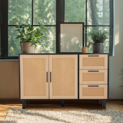 2-door Accent Cabinet With 3 Drawers by Bay Isle Home