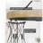 25" 3-Light Modern Farmhouse Pendant Light, Smoked Birch Finish