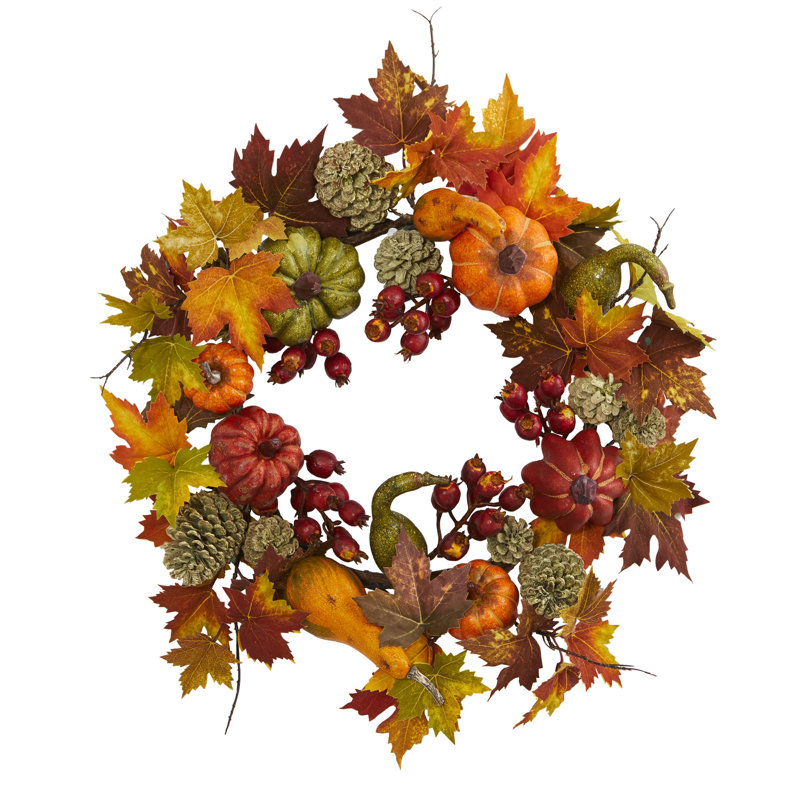 Faux Berry Plastic 24'' Wreath