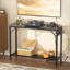 Console 39,4 po avec prise de courant, table d'entrée avec tablettes de rangement, bureau-314446993