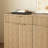 67" Oak Fluted Sideboard Buffet Cabinet With 3 Drawers For Kitchen, Living Room And Entryway-1607298025