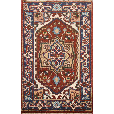 Geometric Traditional  Oriental Rug 2x3