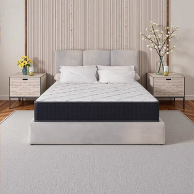 Assembled in USA - 10" Queen Nest Basic Innerspring Hybrid Mattress with Pressure Relief & Motion Isolation, CertiPUR-US & Oeko-TEX Certified