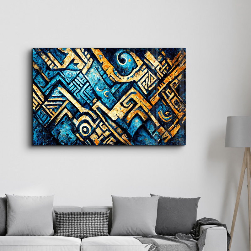 Peinture murale élégante en verre trempé 18,1 po x 28,3 po | 100% verre trempé, épaisseur: 0,16 pouce | Imprimé UV pour des couleurs éclatantes et une durabilité | Parfait pour la décoration intérieure et l'esthétique moderne