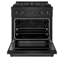 ZLINE Autograph 30 in. Paramount Dual Fuel Range w/ DuoPro Cooktop in Black Steel and Gold Accents-1329764277