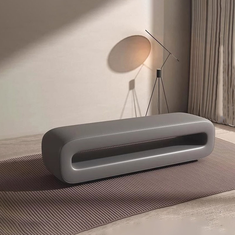 Quality life solid wood bed stool, Dark Gray