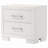 Copper White 2-Drawer Rectangular Nightstand with Bar Handle Pulls