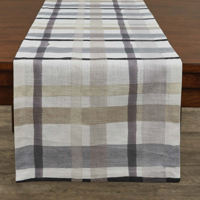 Alexandar Rectangular Plaid Table Runner