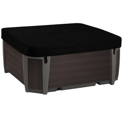 Maui Hot Tub New for 2025, 5-Person Lounger, 25 SS Jet, 110V/230V, Real Stainless Heater, Beautiful Upgraded Synthetic Wood Skirt, Ozone, Waterfall and LED Lighting