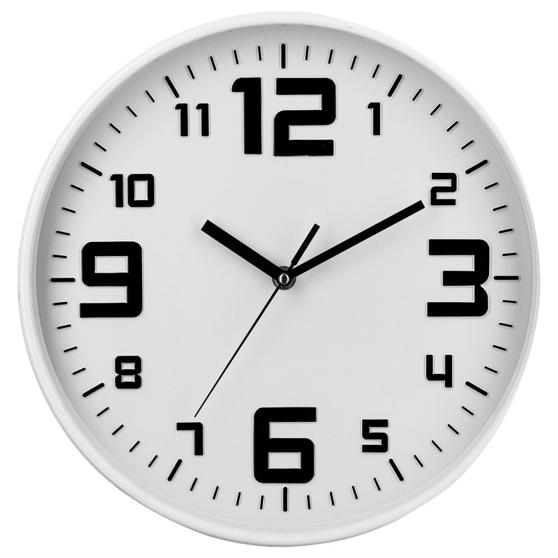 Neddie Wall Clock, White