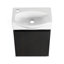 Meuble-lavabo compact de 16 pouces avec lavabo en céramique, parfait pour les petits espaces et les décors modernes-77787788