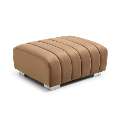 Makenna Velvet Ottoman by Everly Quinn