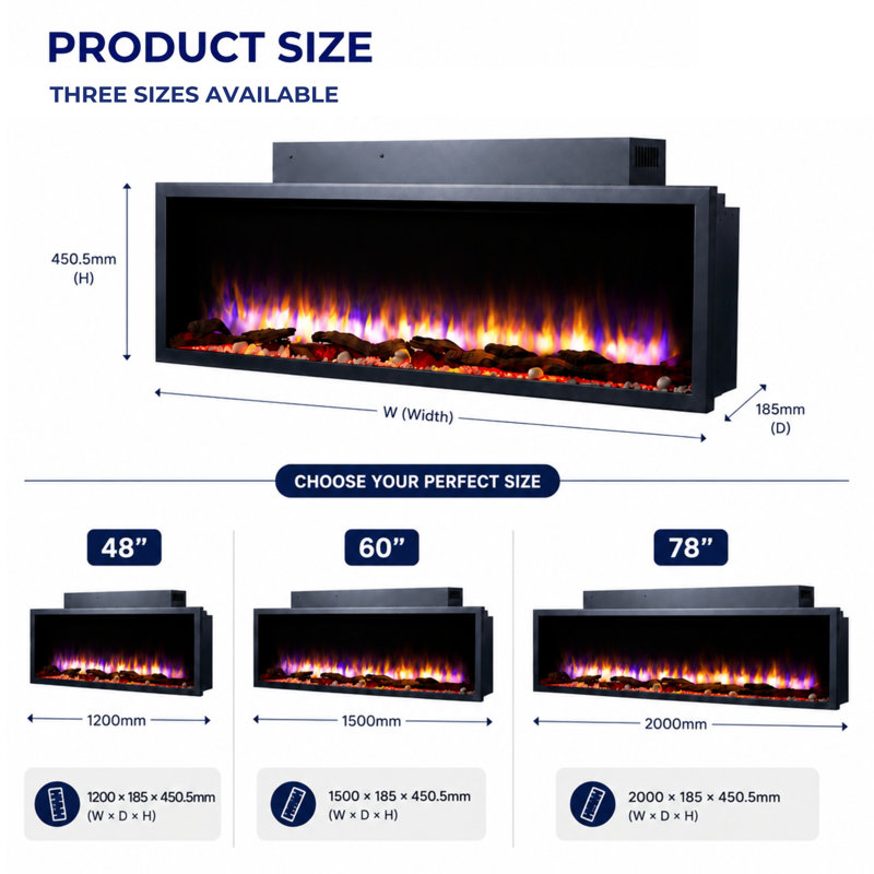New Hawnby Media Wall Fireplace