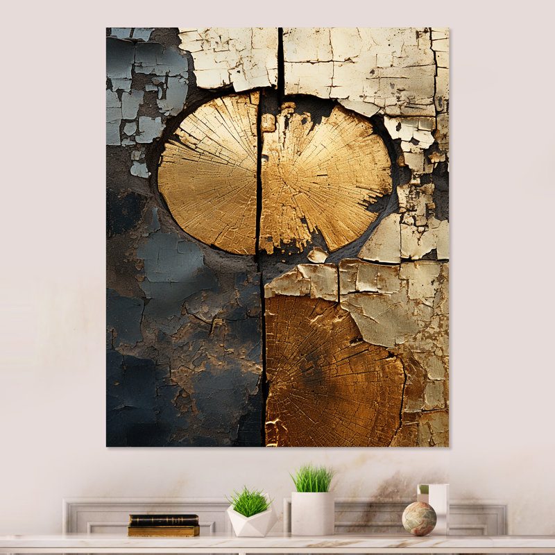 Abstract Graceful Woodland  Charm IV - Abstract Metal Wall Art Print, 40" H x 30" W x 1.5" D