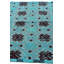 Tapis turquoise Pham 5 x 8