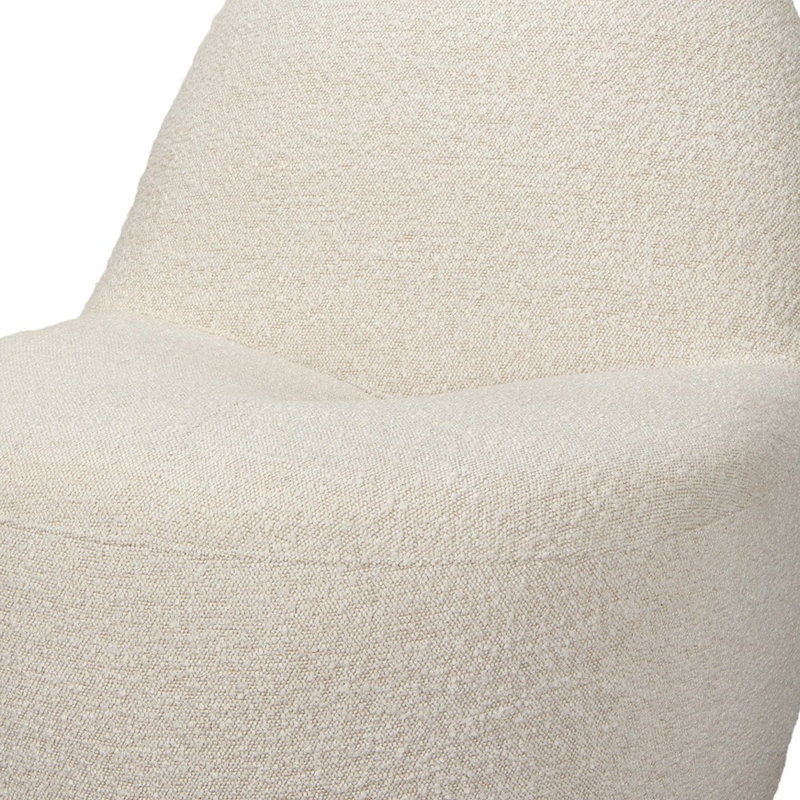 Fauteuil de chambre 33 po Cream Boucle