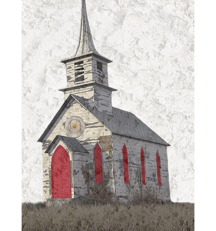 «Lark Manor ™» par Phillip, Jamie, reproduction d'art sur toile tendue: Old Church, H 18 po x l 15 po