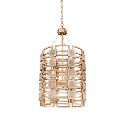 Metropolis 5 LT Modern Gold Chandelier Kalco