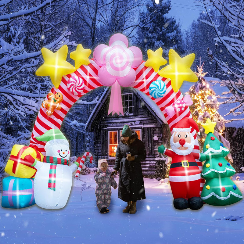 Décoration de plein air gonflable 13 pi New Christmas Archway