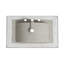  Évier de meuble-lavabo simple en porcelaine vitrifiée l 30 po x P 18,25 po Tucson (lavabo seulement, sans meuble-lavabo)-98301683
