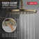 Modern Raincan Round Single-Function Tub and Shower Faucet Set, Valve Trim Kit, Rainfall Shower Head