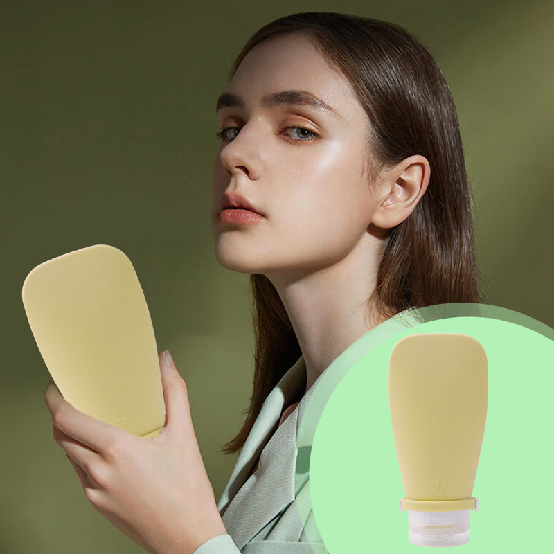 Bouteille d'eau 90 ml, échantillon de cosmétiques, bouteille vide, shampooing et gel pour la douche, extrusion, ensemble de bouteilles en plastique, lavage portable, couvercle rabattable pour une compression facile