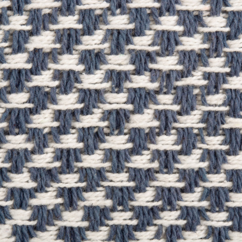 Chrystian Solid Color 100% Cotton Table Runner, French Blue