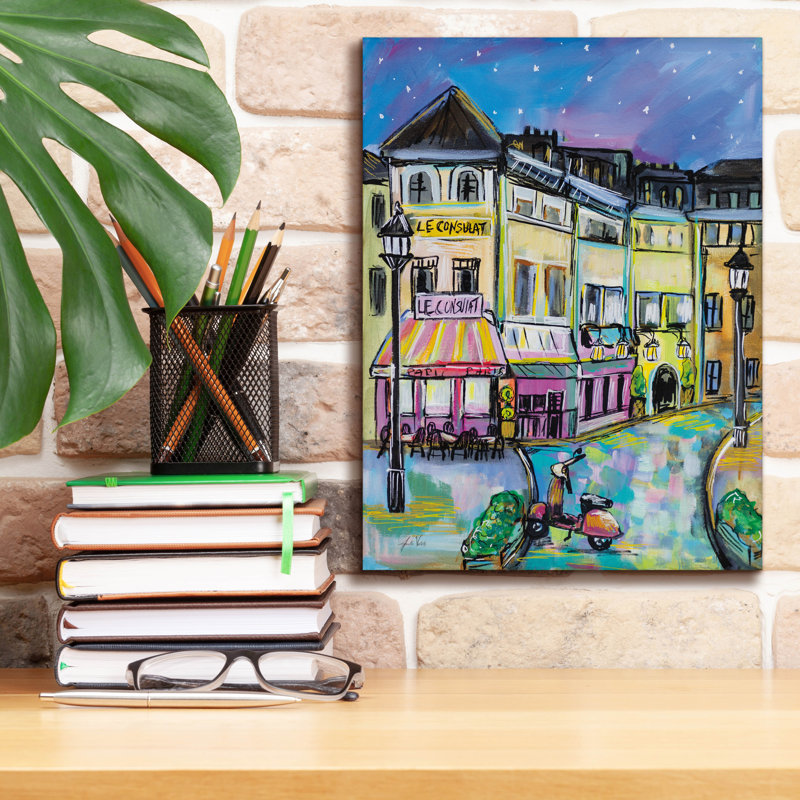 «Paris Evening» par Jeanette Vertentes, H 16 po x l 12 po x P 0,75 po