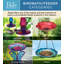 Bain d'oiseaux en verre et métal de 63,5 cm avec support décoratif pour jardin et terrasse - Héron-204952166