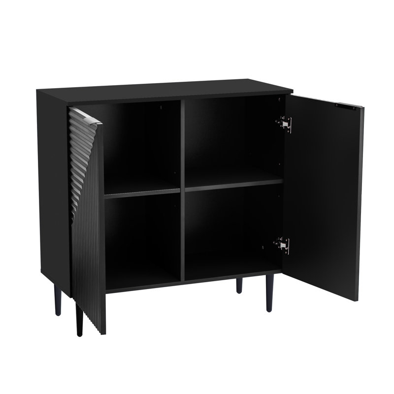 Mirod Modern Minimalist Side Cabinet With Adjustable Shelves