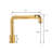 Venice Gold Automatic Touchless Sensor Faucet – Elegant Gold Finish, Touch-Free Operation