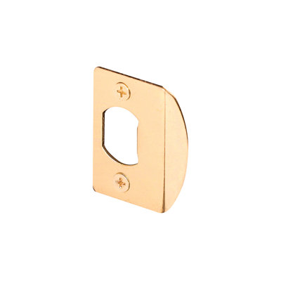 Verrou à verrou FHC E2232, matériau en acier, patte réglable pour l'élimination des cloisons de porte, hauteur totale de 2 1/4 po, finition plaquée laiton, paquet de 2