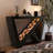 Modern Decorative LED Console Table With W-Shaped Legs And Remote Control, USB-Powered Light Strip, Engineered Wood Top, And Anti-Tip Kit For Living Room, Hallway, Or Entryway