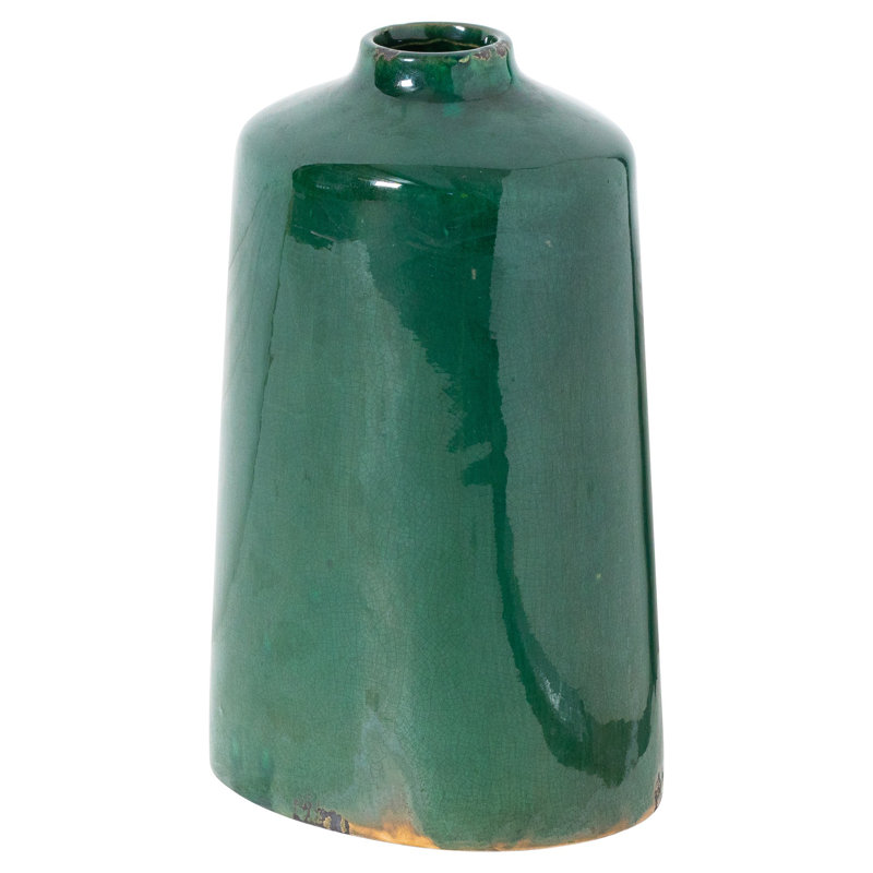 Catheline Handmade Ceramic Table Vase, Green