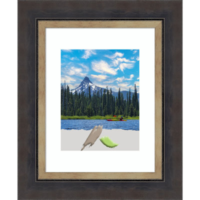 Silena Black Wood Picture Frame with Mat
