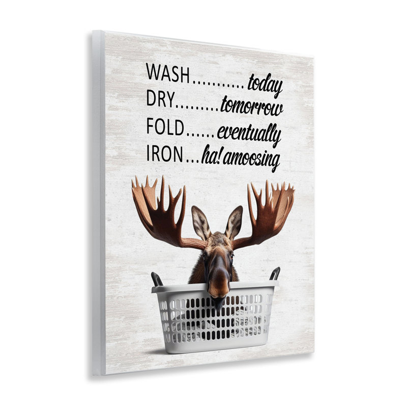 Plaque murale Sassy Moose & Laundry