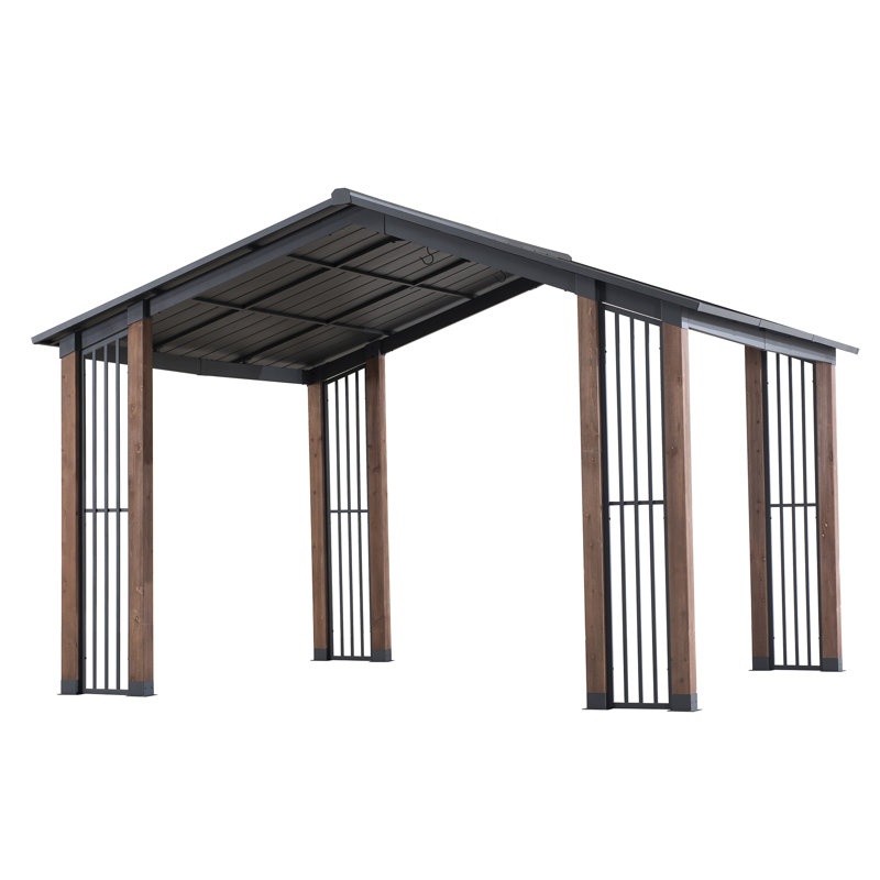Clint 13 Ft. W x 11 Ft. D Solid Wood Patio Gazebo
