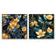 Tropical Twilight II - motif tropical - ensemble de 2 collages floraux carrés-101864603-101864604
