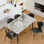Annagh Stone Top Metal Base Dining Table-492564330-492560528