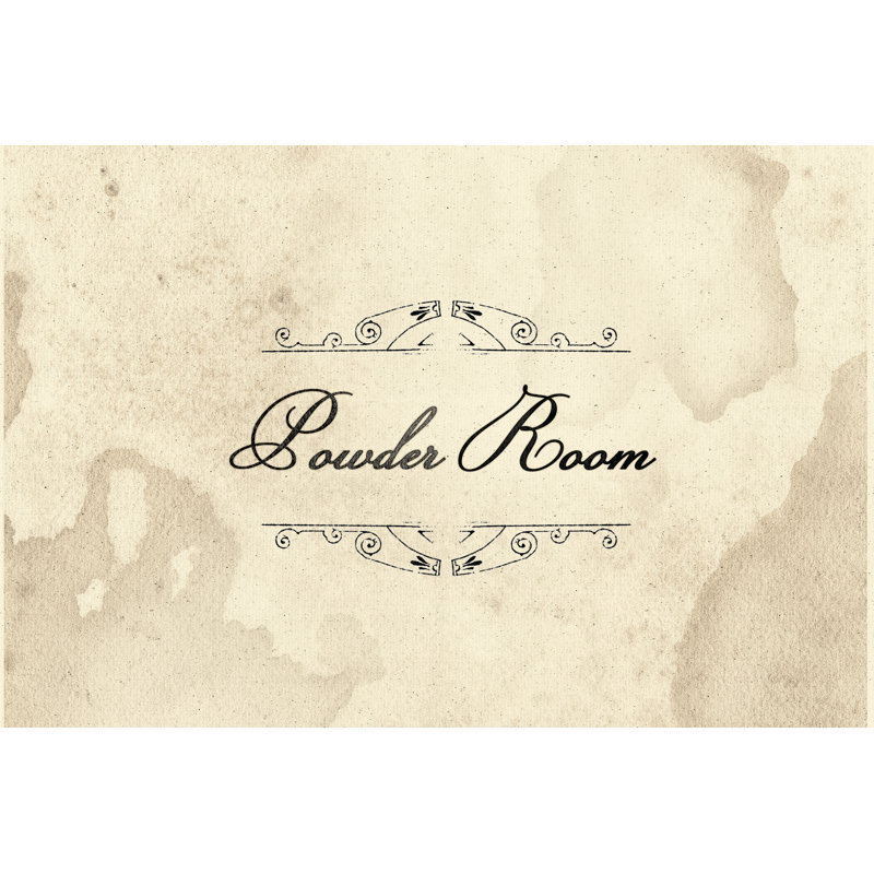 Powder Room - Wrapped Canvas Print, 61cm H x 91cm W x 3.8cm D