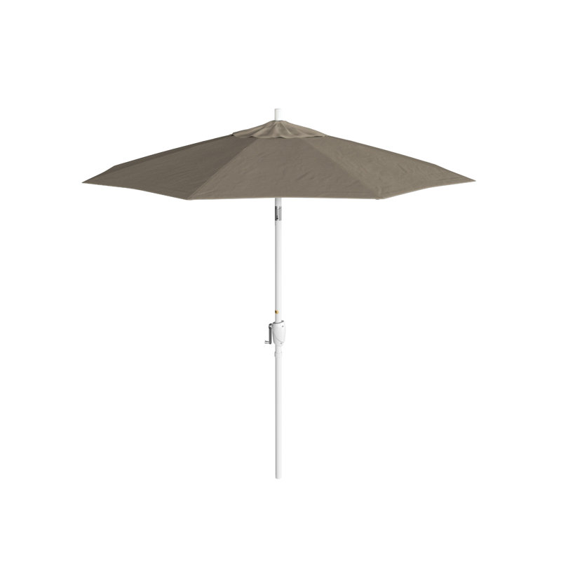 Parasol de marché 7,5', Blanc, Sunbrella®, Sunbrella® à tissage uni palette colombe