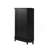 Black Bathroom Cabinet Triangle Corner Storage Cabinet With Adjustable Shelf Modern Style MDF Board-701041759