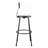 Backed Adjustable Backrest Ergonomic Industrial Stool with Footrest-1113233189