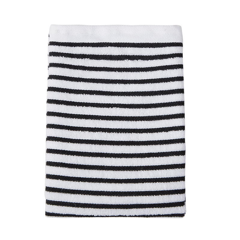 Jacquard Dish Cloth Kitchen Towel, Black