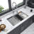 Workstation Ledge Sink Stainless Steel Sleek Modern Kitchen