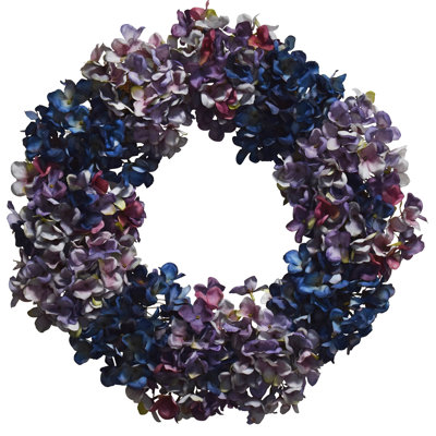 24" Blue Hydrangea Wreath