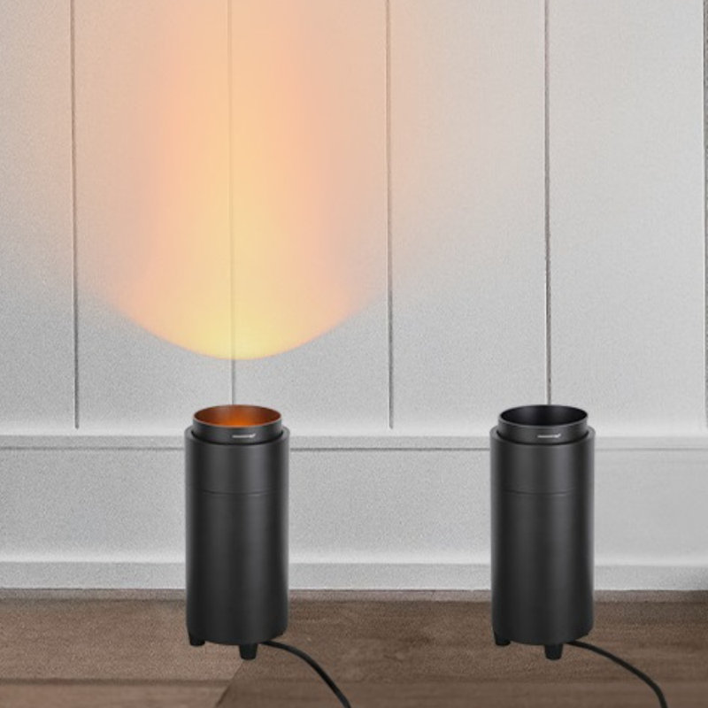 5cct Uplighting Indoor Floor Spotlight For Plant, 10.39 Inch Zoomable Floor Spot Lights, Black